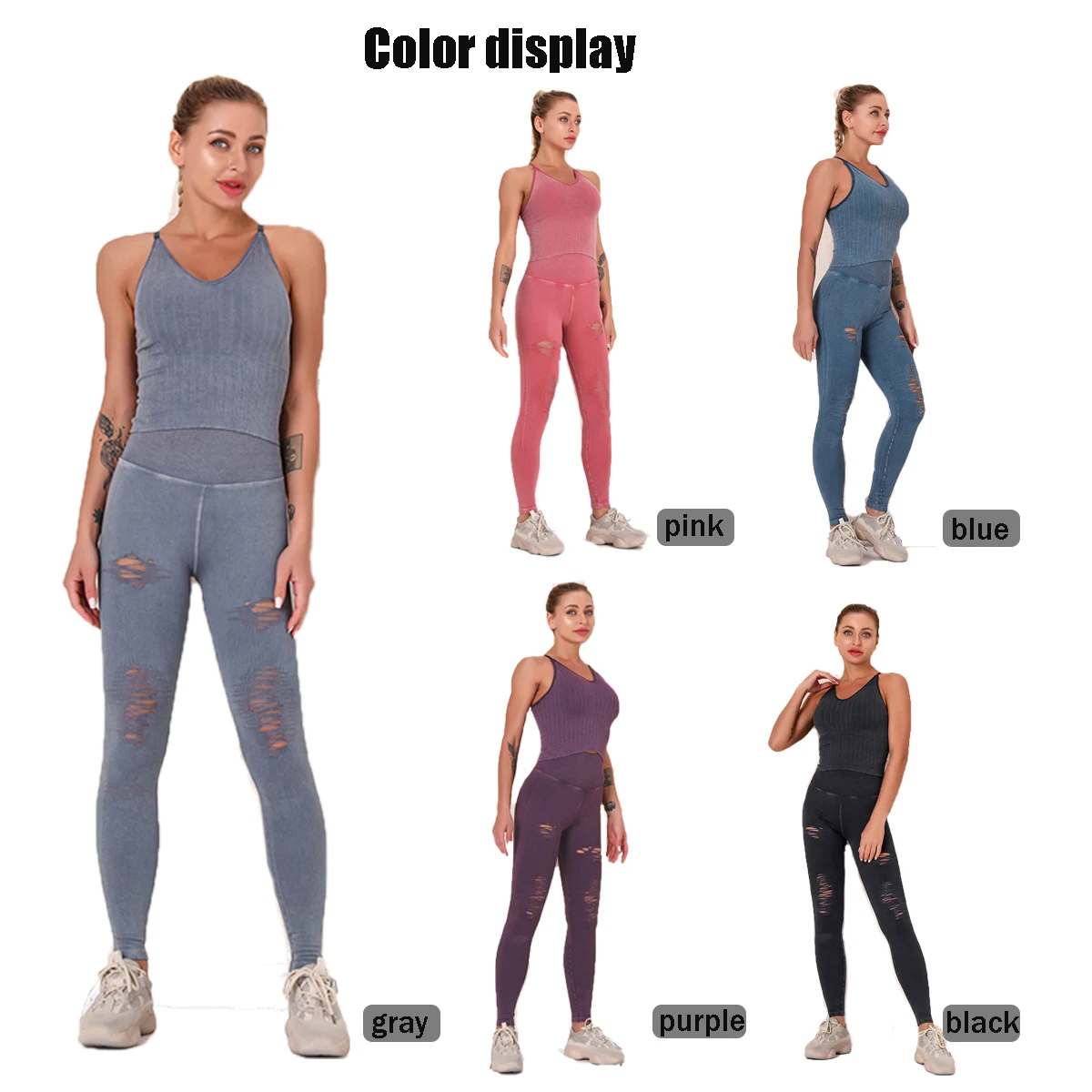 2021 New Product Seamless Yoga Suit Knitting Sports Fitness Suit Yoga Set Gym Vest Yoga Top Elastic Running Leggings Suit
2021 New Product Seamless Yoga Suit Knitting Sports Fitness Suit Yoga Set Gym Vest Yoga Top Elastic Running Leggings Suit