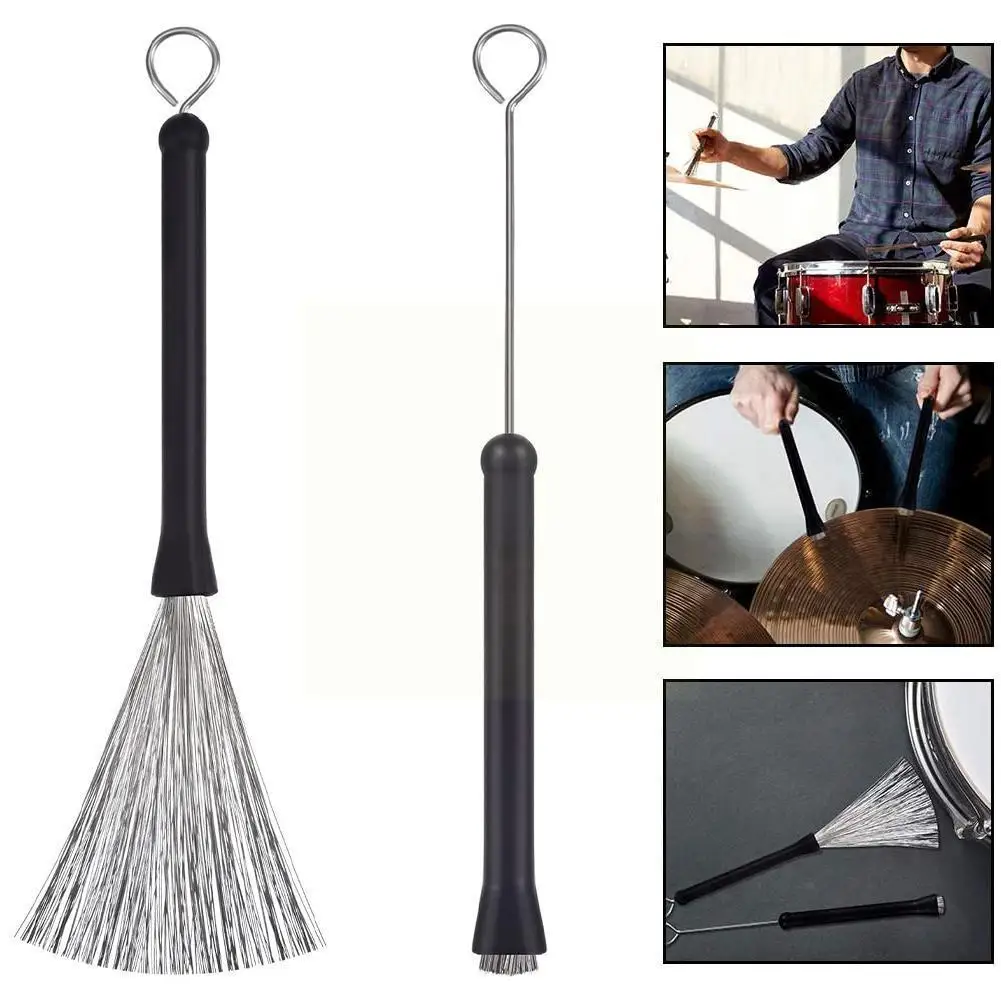 Metal Wire Drum Brushes Cleaning Tool Portable Jazz Musical Sticks Musical Instrument Retractable Accessories U5u3
Metal Wire Drum Brushes Cleaning Tool Portable Jazz Musical Sticks Musical Instrument Retractable Accessories U5u3
