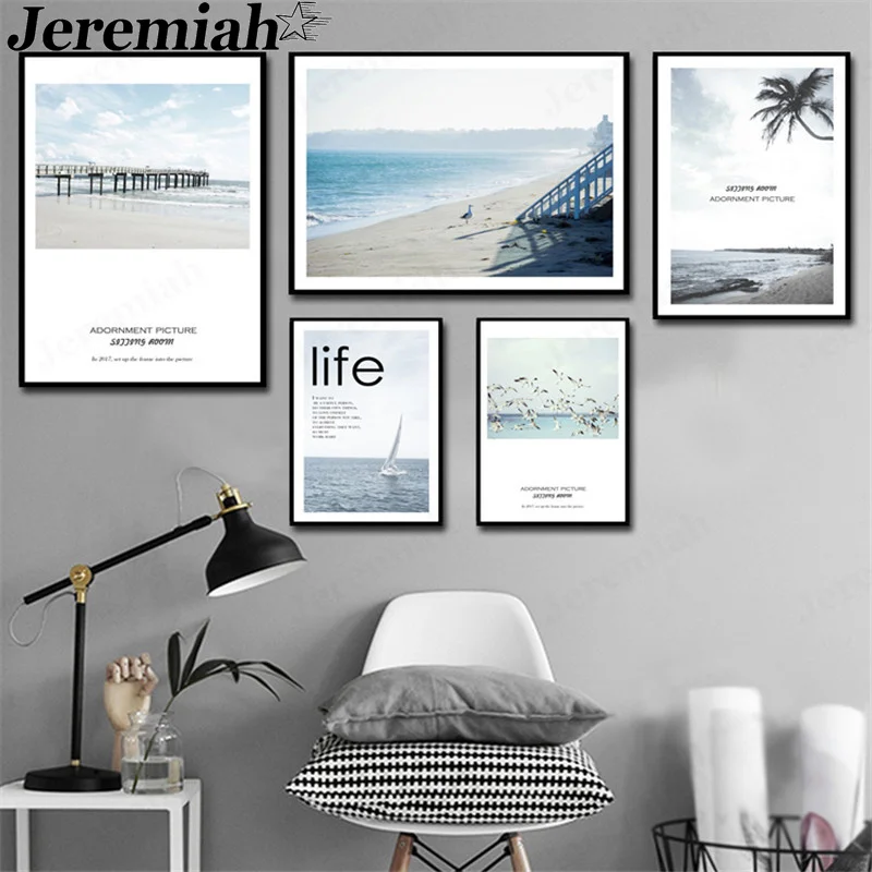 Nordic Minimalist Seascape Canvas Poster Seagull Sailing Coconut Tree Painting Wall Art Modern Home Room Decoration Accessories
Nordic Minimalist Seascape Canvas Poster Seagull Sailing Coconut Tree Painting Wall Art Modern Home Room Decoration Accessories