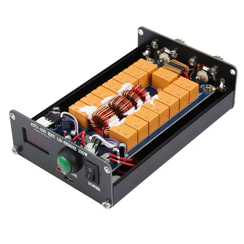 ATU-100 1.8-50MHz Automatic Antenna Tuner 0.96OLED ATU100 Antenna Filter 10-15V DC 100W Working Power Electrical Products
ATU-100 1.8-50MHz Automatic Antenna Tuner 0.96OLED ATU100 Antenna Filter 10-15V DC 100W Working Power Electrical Products