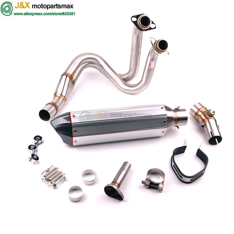 ER6N ER6F NINJA650 Motorcycle Exhaust full system middle link pipe + muffler for Kawasaki ER6N ER6F NINJA650 2012-2015 slip-on
ER6N ER6F NINJA650 Motorcycle Exhaust full system middle link pipe + muffler for Kawasaki ER6N ER6F NINJA650 2012-2015 slip-on