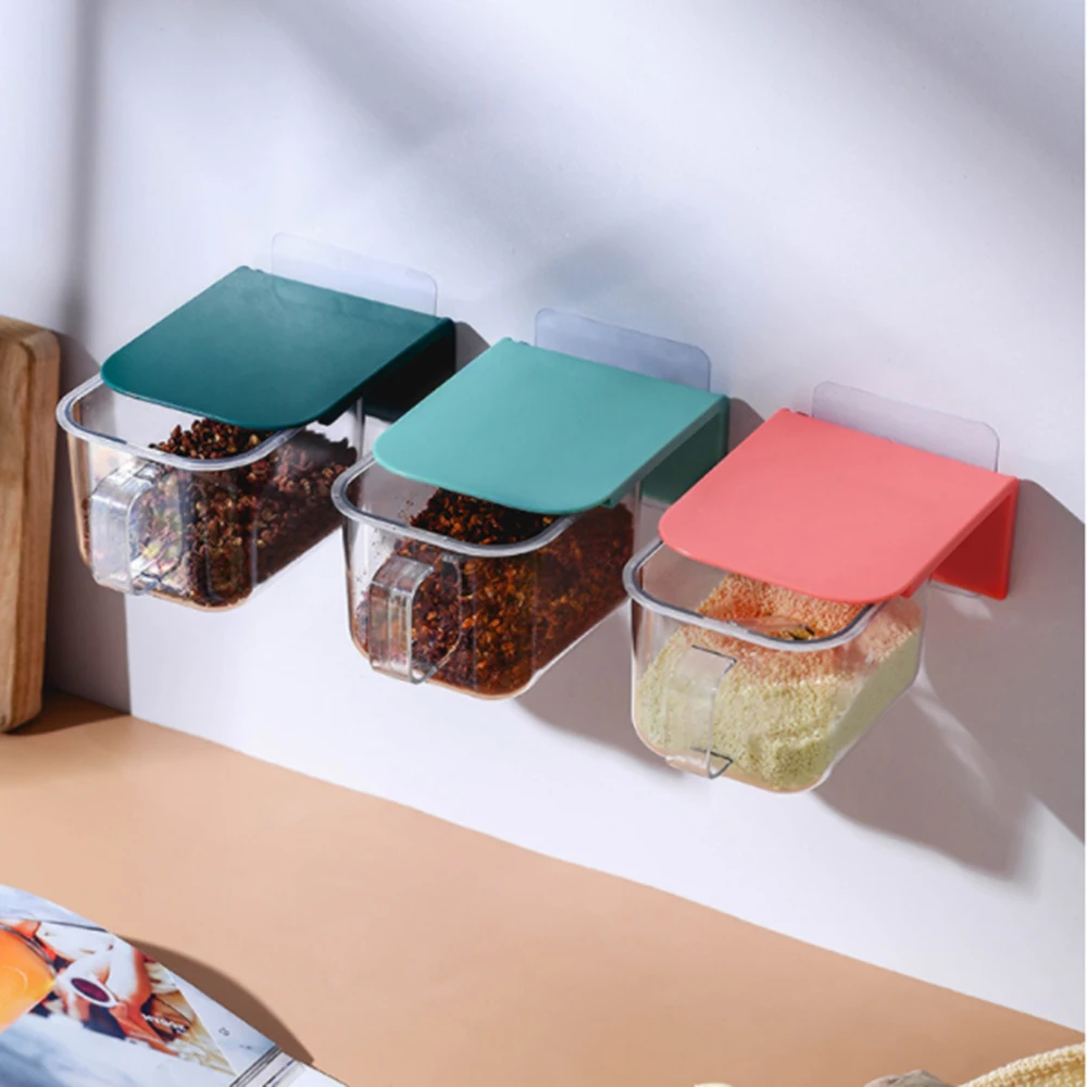 Wall-mounted Seasoning Box With Spoon Moisture-proof And Dust-proof Kitchen Storage Sealed Lid Can Spice Tools Kitchen Tools
Wall-mounted Seasoning Box With Spoon Moisture-proof And Dust-proof Kitchen Storage Sealed Lid Can Spice Tools Kitchen Tools