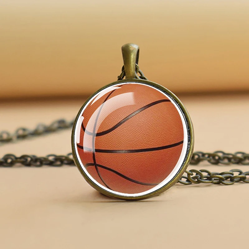Ожерелье Esspoc для футбола бейсбола баскетбола стеклянный купол подвески мужчин
