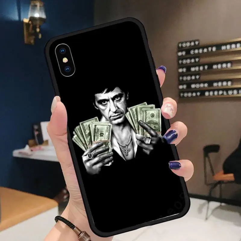 EWAU Scarface Tony Montana Phone Case for iPhone 11 12 pro XS MAX 8 7 6 6S Plus X 5S SE 2020 XR
EWAU Scarface Tony Montana Phone Case for iPhone 11 12 pro XS MAX 8 7 6 6S Plus X 5S SE 2020 XR