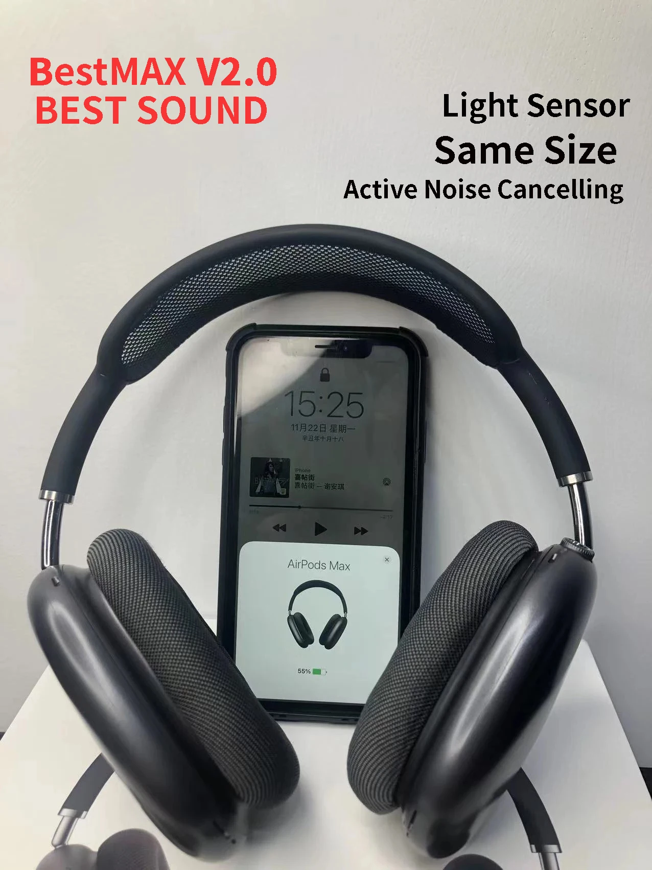 Top with V2.0 for Airpoddings Max 4 ANC wireless headset Bluetooth earbuds headset noise reduction crossover Gaming headset
Top with V2.0 for Airpoddings Max 4 ANC wireless headset Bluetooth earbuds headset noise reduction crossover Gaming headset