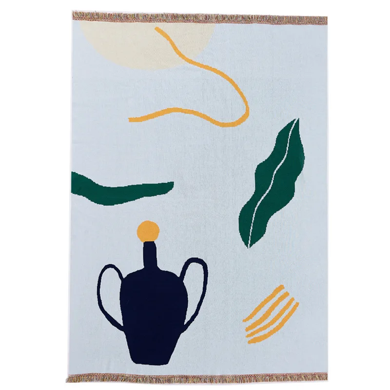 Nordic Blanket Throw Leisure Sofa Blanket Picnic White Cotton Blankets Air-conditioned Rooms Blankets for Beds Geometry Blanket 
Nordic Blanket Throw Leisure Sofa Blanket Picnic White Cotton Blankets Air-conditioned Rooms Blankets for Beds Geometry Blanket