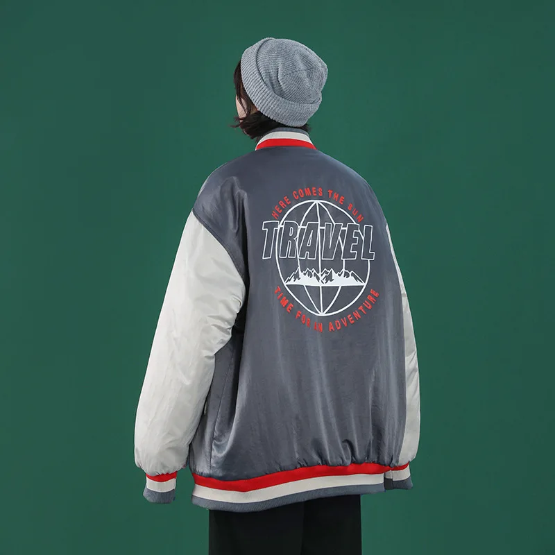 2021 NEW High street Thicken in autumn and winter Warm Jackets Mens Harajuku College Style Bomber Jacket Unisex Baseball Coats
2021 NEW High street Thicken in autumn and winter Warm Jackets Mens Harajuku College Style Bomber Jacket Unisex Baseball Coats