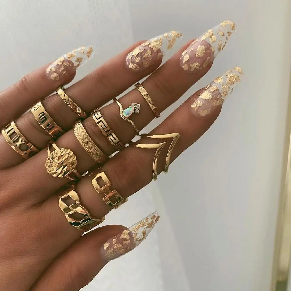 New Roman numerals geometric simple ring hot sale pattern diamond set 11 piece ring female gold finger ring jewelry
New Roman numerals geometric simple ring hot sale pattern diamond set 11 piece ring female gold finger ring jewelry