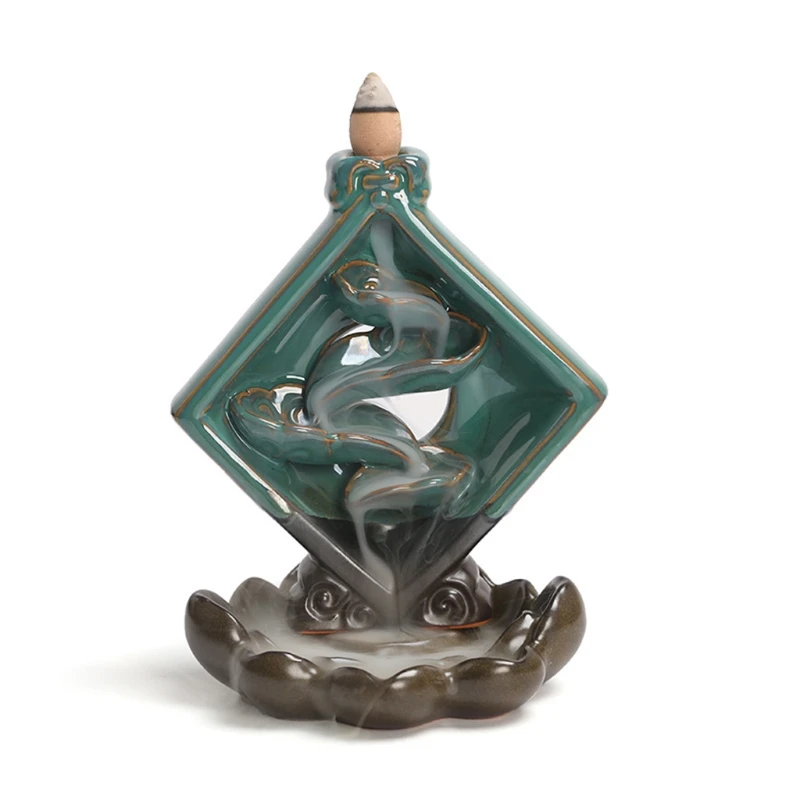 Lotus Flows Ceramic Backflow Incense Burner Home Decor Aromatherapy Censer H3CC
Lotus Flows Ceramic Backflow Incense Burner Home Decor Aromatherapy Censer H3CC
