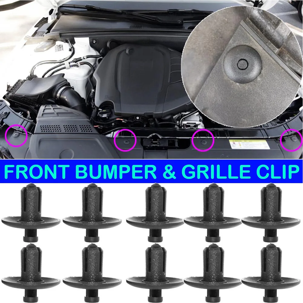 30pcs For -Audi Q3 Q5 Q7 A4 A5 A8 S8TT Water Tank Guard Plate Front Leaf Plate Buckle 4D0807300 Bumper Fender Car Accessorry
30pcs For -Audi Q3 Q5 Q7 A4 A5 A8 S8TT Water Tank Guard Plate Front Leaf Plate Buckle 4D0807300 Bumper Fender Car Accessorry