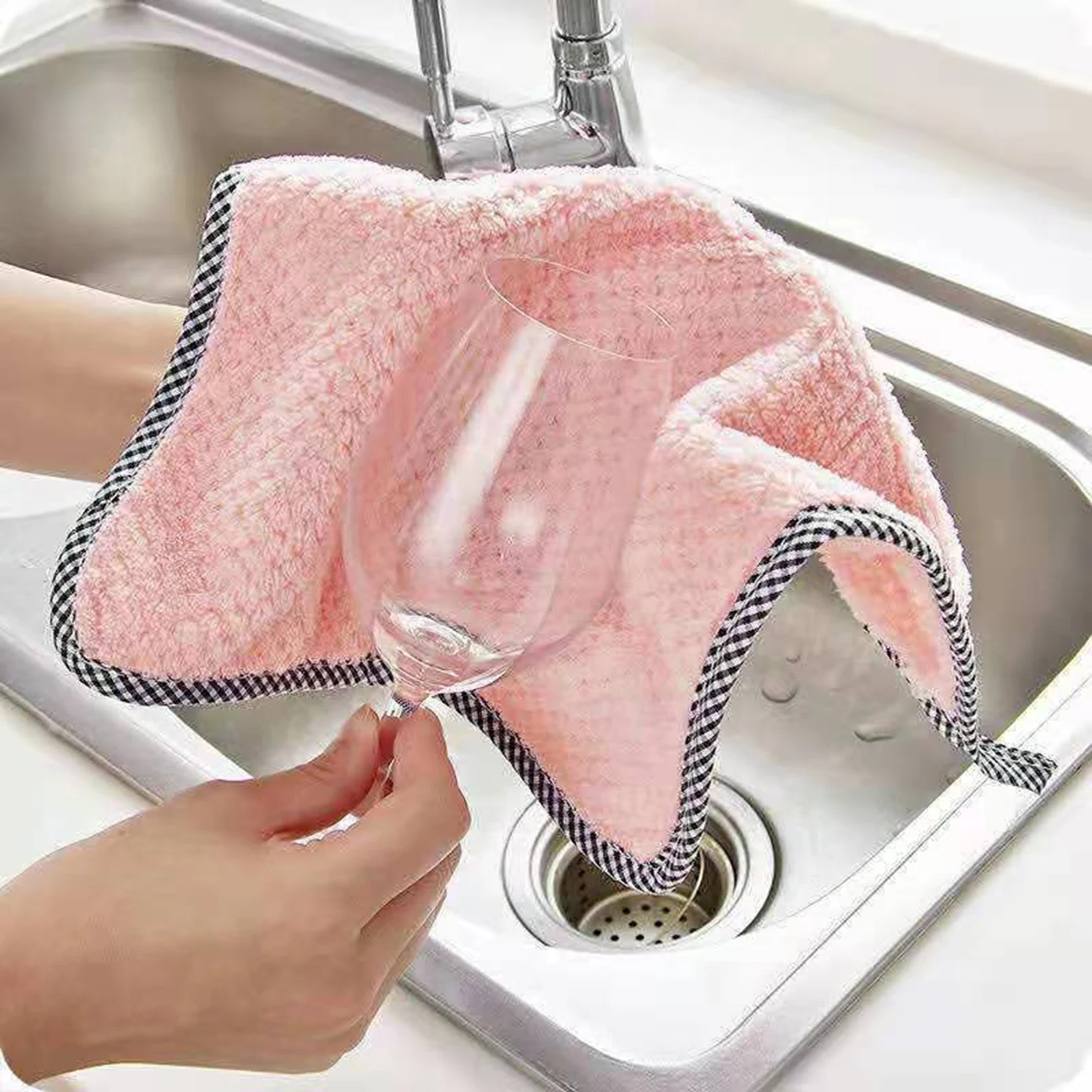 Kitchen daily dish towel, dish cloth, kitchen rag, non-stick oil, thickened table cleaning cloth, absorbent scouring pad
Kitchen daily dish towel, dish cloth, kitchen rag, non-stick oil, thickened table cleaning cloth, absorbent scouring pad