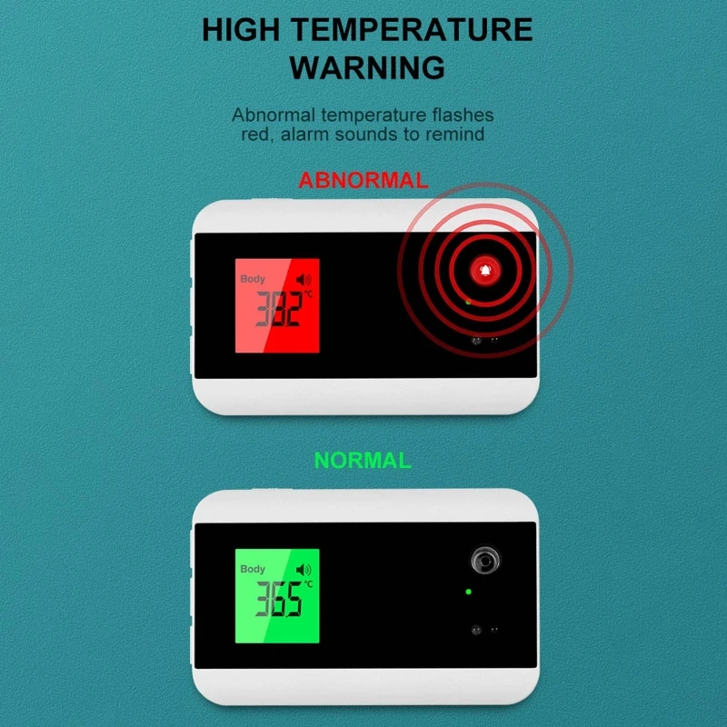 Wall Mounted Bluetooth Infrared Forehead Thermometer with LED Display Non-Contact Digital Intelligent Voice Broadcast Doorbell F
Wall Mounted Bluetooth Infrared Forehead Thermometer with LED Display Non-Contact Digital Intelligent Voice Broadcast Doorbell F