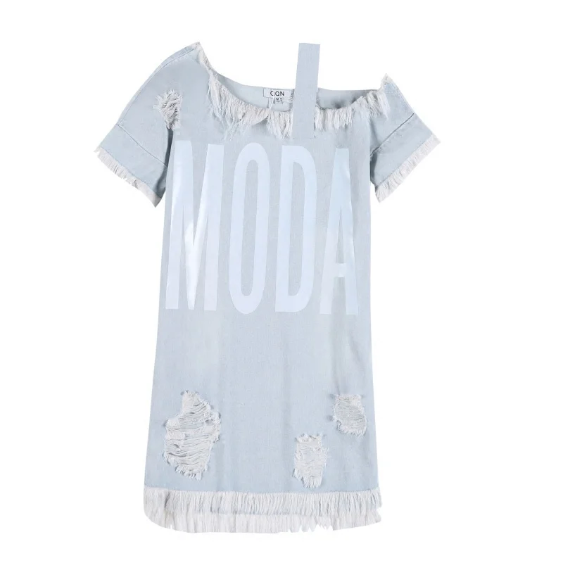 Korean Style Jean Dresses Women 2020 Denim Overall Dress Women Suspenders Hold Ripped Loose Dress Summer Sundresses Jeans AA5327
Korean Style Jean Dresses Women 2020 Denim Overall Dress Women Suspenders Hold Ripped Loose Dress Summer Sundresses Jeans AA5327