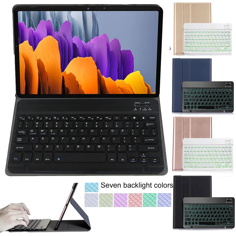 Keyboard Case for Samsung Galaxy Tab S7 11inch Tablet SM-T870 SM-T875 Stand Leather Cover with Bluetooth Wireless Keyboard
Keyboard Case for Samsung Galaxy Tab S7 11inch Tablet SM-T870 SM-T875 Stand Leather Cover with Bluetooth Wireless Keyboard