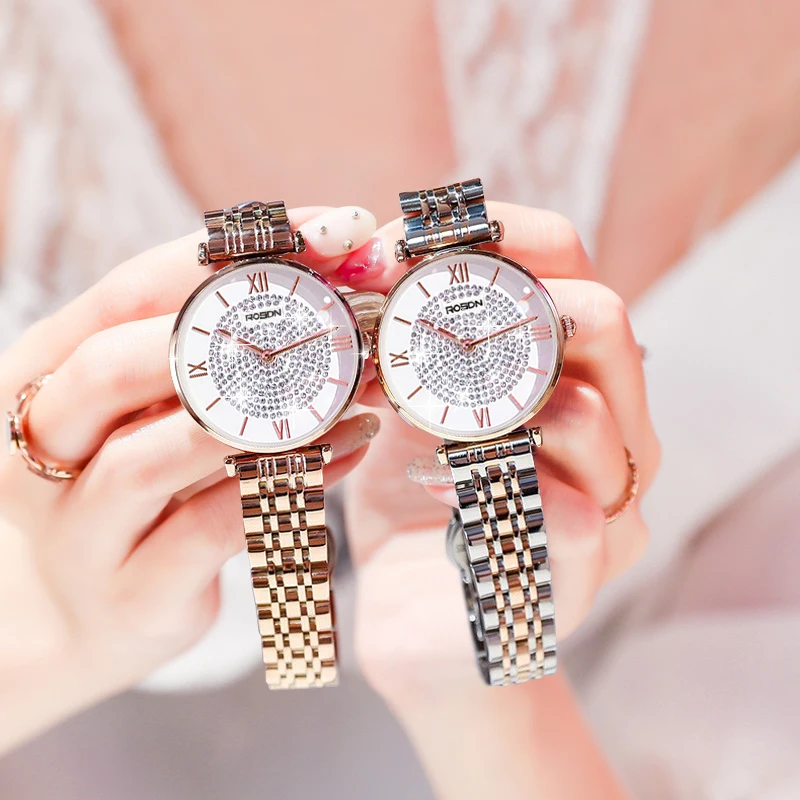 ROSDN authentic waterproof starry watch ladies fashion simple quartz female watch diamond temperament
ROSDN authentic waterproof starry watch ladies fashion simple quartz female watch diamond temperament