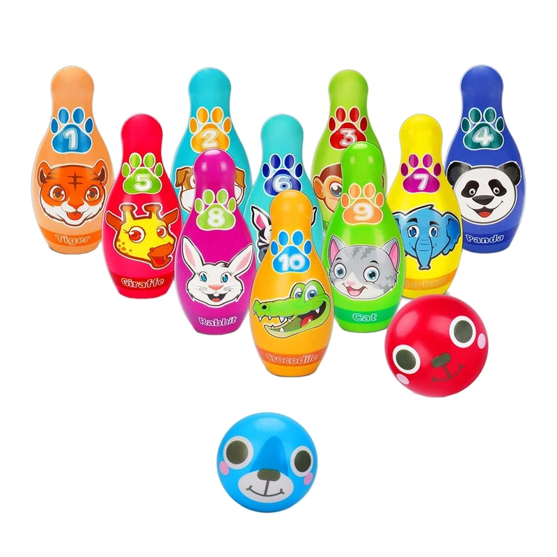 Kids Bowling Set Toddler Toys Bowling Pins Learning Activities Number 1-10 Cute Animals Games for Boys Girls Gifts
Kids Bowling Set Toddler Toys Bowling Pins Learning Activities Number 1-10 Cute Animals Games for Boys Girls Gifts
