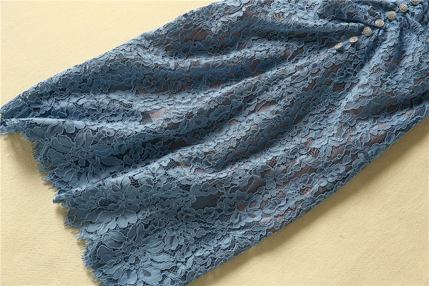 Summer Runway Fashion Lace Crochet Dress Lady Short Sleeve V-neck Embroidery Diamond Sheath Prom Robe
Summer Runway Fashion Lace Crochet Dress Lady Short Sleeve V-neck Embroidery Diamond Sheath Prom Robe