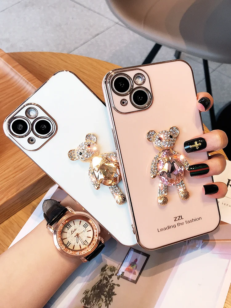 Fashion Cute 3d Shiny Diamond Bear Female Soft Case For Iphone 11 12 13 Pro Max 7 8 Plus Xr X Xs Se 2020 Iphone Cover Fundas
Fashion Cute 3d Shiny Diamond Bear Female Soft Case For Iphone 11 12 13 Pro Max 7 8 Plus Xr X Xs Se 2020 Iphone Cover Fundas