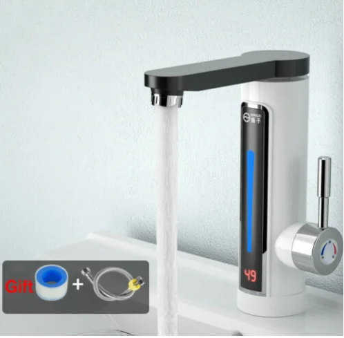 Rotatable Bathroom Faucet Instant Hot Water Dispenser Faucet with LED Digital Display Water Heating Tap
Rotatable Bathroom Faucet Instant Hot Water Dispenser Faucet with LED Digital Display Water Heating Tap