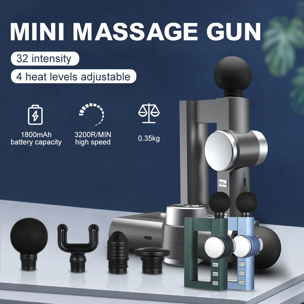 Mini Massage Gun Portable Muscle Massager with 32 Intensity 4 Heat Levels Deep Tissue Massager Exercise Muscle Relaxation Neck
Mini Massage Gun Portable Muscle Massager with 32 Intensity 4 Heat Levels Deep Tissue Massager Exercise Muscle Relaxation Neck