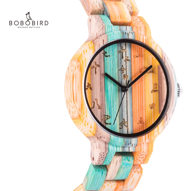 BOBO BIRD Wood Men's Watch Couple's Quartz Wristwatch Women For Watches Colorful Wooden Strap ウオッチ relogio masculino Dropship
BOBO BIRD Wood Men's Watch Couple's Quartz Wristwatch Women For Watches Colorful Wooden Strap ウオッチ relogio masculino Dropship