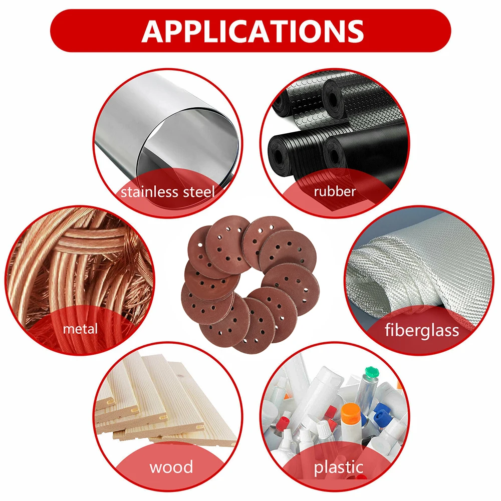 60/72/80/100/160pcs 5Inch 125mm Round Sandpaper Eight Hole Disk Sand Sheets Grit 40-1000 Hook and Loop Sanding Disc for Polish
60/72/80/100/160pcs 5Inch 125mm Round Sandpaper Eight Hole Disk Sand Sheets Grit 40-1000 Hook and Loop Sanding Disc for Polish