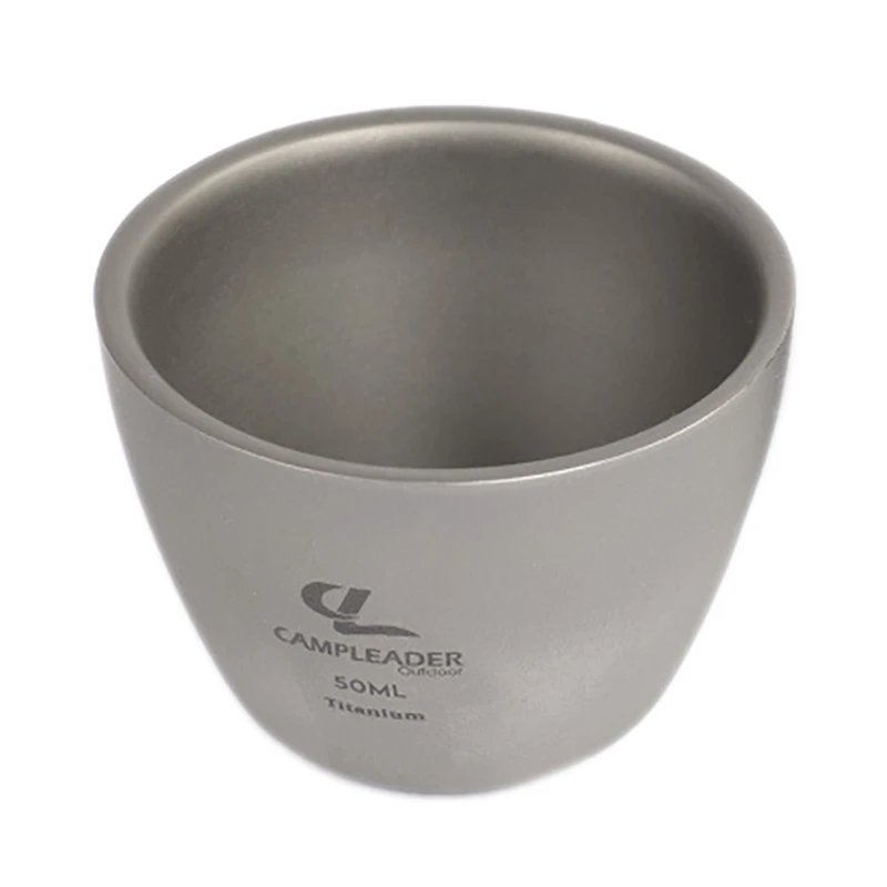CampLeader 50Ml Outdoor Portable Titanium Tea Cup Titanium Wine Cup Small Tea Cup for Camping Hiking
CampLeader 50Ml Outdoor Portable Titanium Tea Cup Titanium Wine Cup Small Tea Cup for Camping Hiking