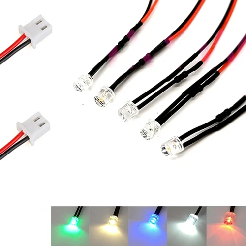 50Pcs 24V 36V 48V 110V 220V Flat Head Clear 5mm LED With 20cm Red&Black Wire And XH2.54 Plug, Light=White Red Blue Green Yellow
50Pcs 24V 36V 48V 110V 220V Flat Head Clear 5mm LED With 20cm Red&Black Wire And XH2.54 Plug, Light=White Red Blue Green Yellow