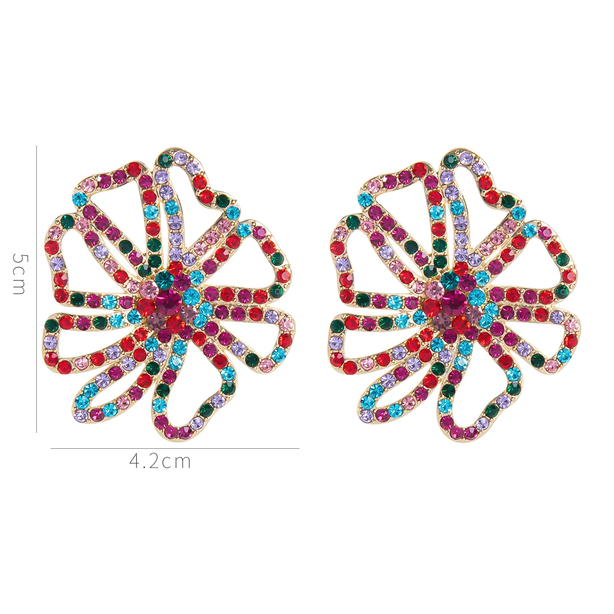 EASYA Flower Diamond Earrings Creative Lovely Woman Earrings Korea Jewelry Fashion Personality Colorful Floral Jewelry Gift
EASYA Flower Diamond Earrings Creative Lovely Woman Earrings Korea Jewelry Fashion Personality Colorful Floral Jewelry Gift