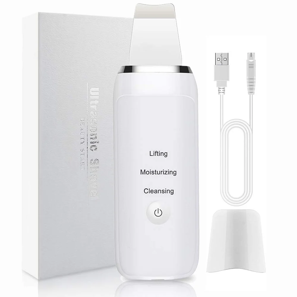 Ultrasonic Skin Scrubber Beauty Tools Face Cleaner Blackhead Remover Facial Scrubber Shovel Clean Cavitation Peeling Skin Care
Ultrasonic Skin Scrubber Beauty Tools Face Cleaner Blackhead Remover Facial Scrubber Shovel Clean Cavitation Peeling Skin Care