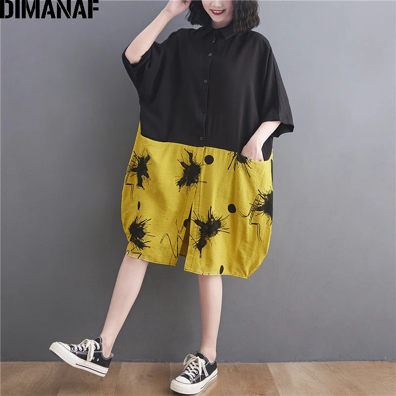 DIMANAF 2021 Oversize Women Blouse Shirts Dress Summer Loose Oversize Vintage Print Female Lady Tops Tunic Button Cardigan 3XL
DIMANAF 2021 Oversize Women Blouse Shirts Dress Summer Loose Oversize Vintage Print Female Lady Tops Tunic Button Cardigan 3XL