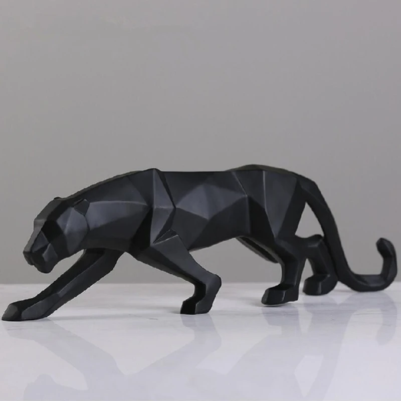 New 2020 Leopard Statue Figurine Modern Abstract Geometric Style Resin Panther Animal Large Ornament Home Decoration Accessories
New 2020 Leopard Statue Figurine Modern Abstract Geometric Style Resin Panther Animal Large Ornament Home Decoration Accessories
