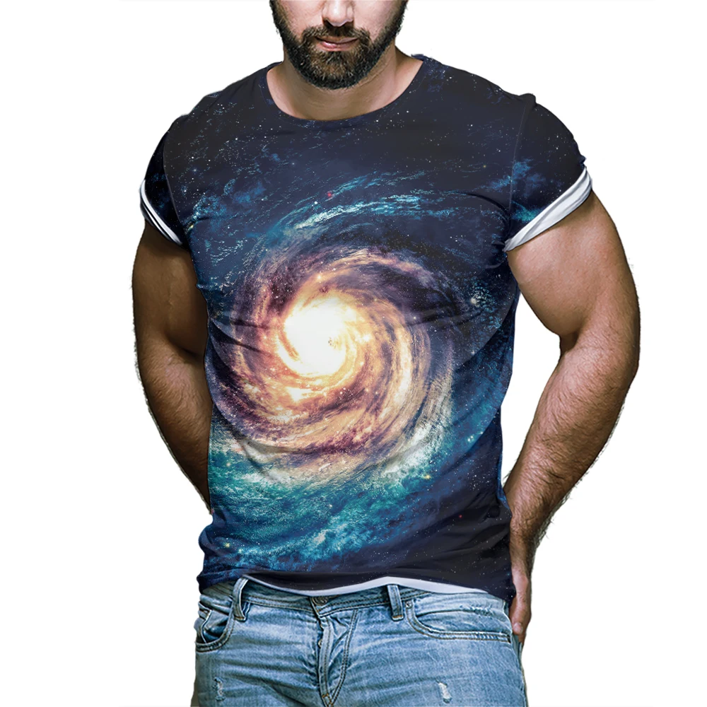 2021 new fashion men's T-shirt beautiful starry sky tops 3D printed short sleeve summer round neck shirt trendy streetwear
2021 new fashion men's T-shirt beautiful starry sky tops 3D printed short sleeve summer round neck shirt trendy streetwear