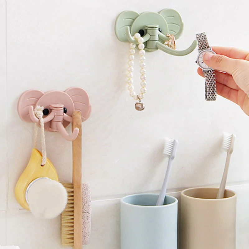 Cute Elephant Rotatable Adhesive Hooks Strong Bearing Stick Hook Bathroom Wall Hanger Wall-mounted Sticky Hook Home Shelves 1pc
Cute Elephant Rotatable Adhesive Hooks Strong Bearing Stick Hook Bathroom Wall Hanger Wall-mounted Sticky Hook Home Shelves 1pc
