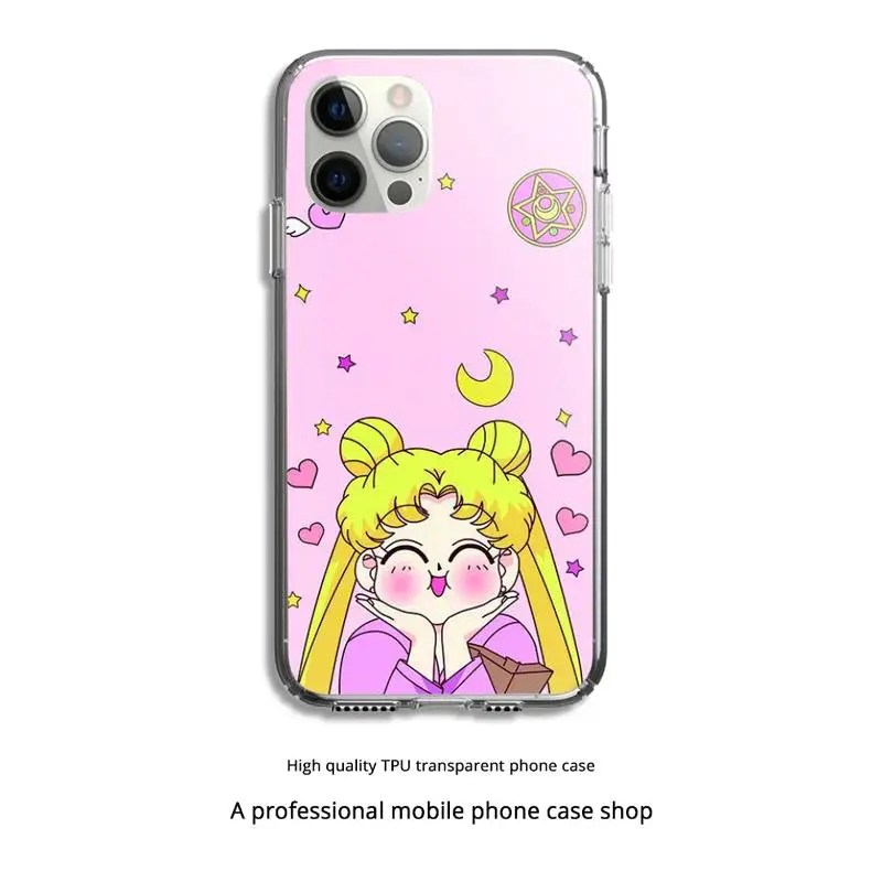 Cute Sailor Moon Anime Phone Case Clear Cover For Iphone 5 6 7 8 11 12 Plus XR X XS SE2020 11/12PRO Max Transparent Cases
Cute Sailor Moon Anime Phone Case Clear Cover For Iphone 5 6 7 8 11 12 Plus XR X XS SE2020 11/12PRO Max Transparent Cases