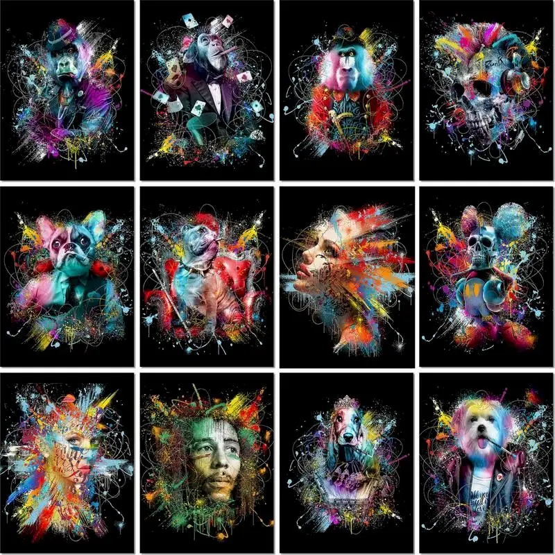 GATYZTORY 60x75cm Frame Painting By Numbers Colourful Animals Paint By Numbers On Canvas DIY Number Painting Animals Home Decor
GATYZTORY 60x75cm Frame Painting By Numbers Colourful Animals Paint By Numbers On Canvas DIY Number Painting Animals Home Decor