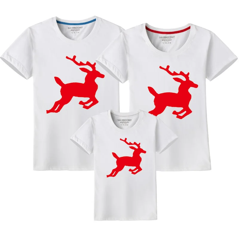 Summer running Christmas deer cotton child-friendly children's clothing short-sleeved round neck
Summer running Christmas deer cotton child-friendly children's clothing short-sleeved round neck
