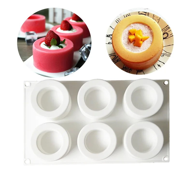 6-Cylinder Swimming Pool Mousse Cake Silicone Mold Round Groove Cylindrical Ice Cream Cake Baking DIY Tools Wholesale DropShip
6-Cylinder Swimming Pool Mousse Cake Silicone Mold Round Groove Cylindrical Ice Cream Cake Baking DIY Tools Wholesale DropShip