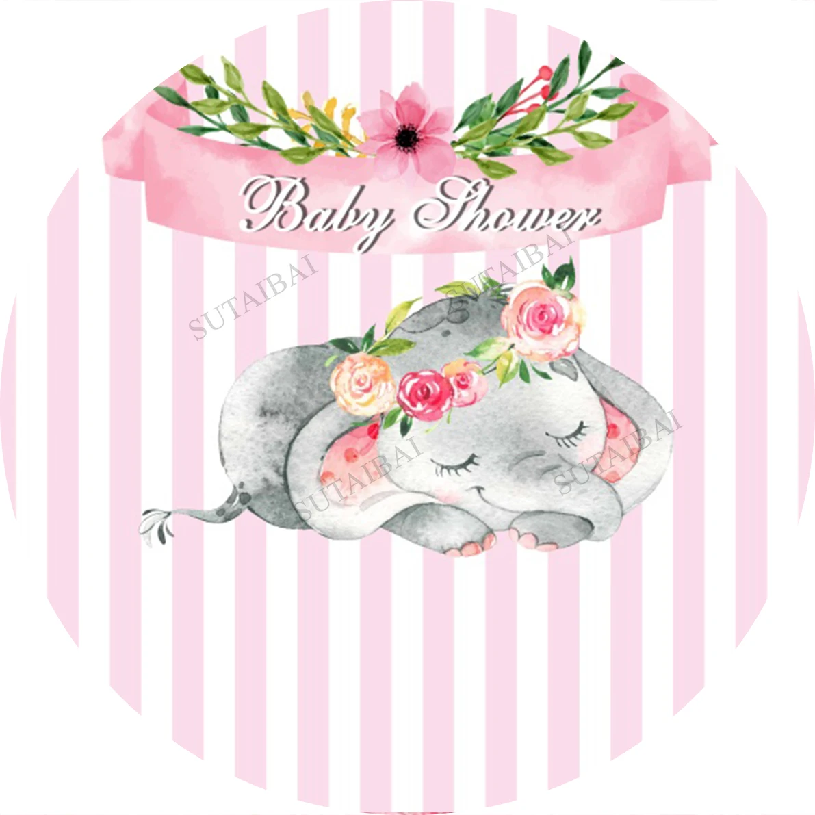 Baby Shower Round Circle Background Cover Cartoon Elephant Backdrop Pink Girls Birthday Decoration Banner Photography Studio
Baby Shower Round Circle Background Cover Cartoon Elephant Backdrop Pink Girls Birthday Decoration Banner Photography Studio