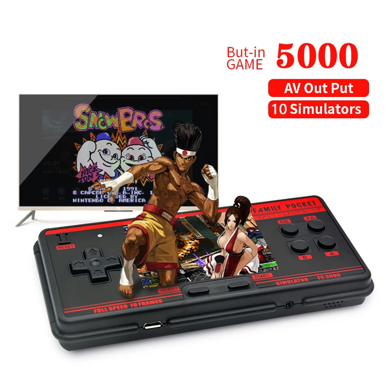 New Retro Mini FC3000 Handheld Game Consoles Arcade Gaming Switch 16bit Nes Ds Lite Children's Video Game Console Player Gamepad
New Retro Mini FC3000 Handheld Game Consoles Arcade Gaming Switch 16bit Nes Ds Lite Children's Video Game Console Player Gamepad