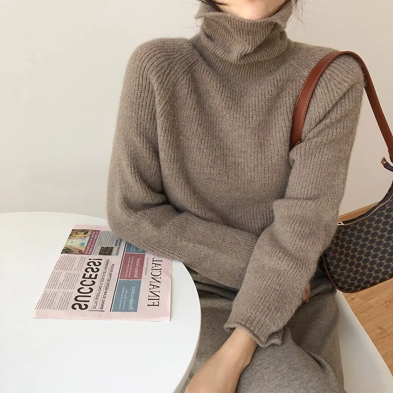 21293 Fall Winter Women’s Sweater Japan Style Solid Color Turtleneck Versatile Thicken Warm Knitted Pullovers Vintage Knitwear 
21293 Fall Winter Women’s Sweater Japan Style Solid Color Turtleneck Versatile Thicken Warm Knitted Pullovers Vintage Knitwear