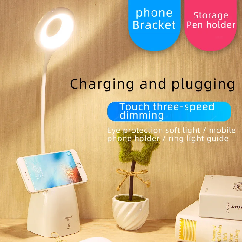 Детская настольная лампа для чтения с защитой глаз, Usb держатель для ручек для студенческого общежития, светодиодный светильник для спальни...
Детская настольная лампа для чтения с защитой глаз, Usb держатель для ручек для студенческого общежития, светодиодный светильник для спальни...