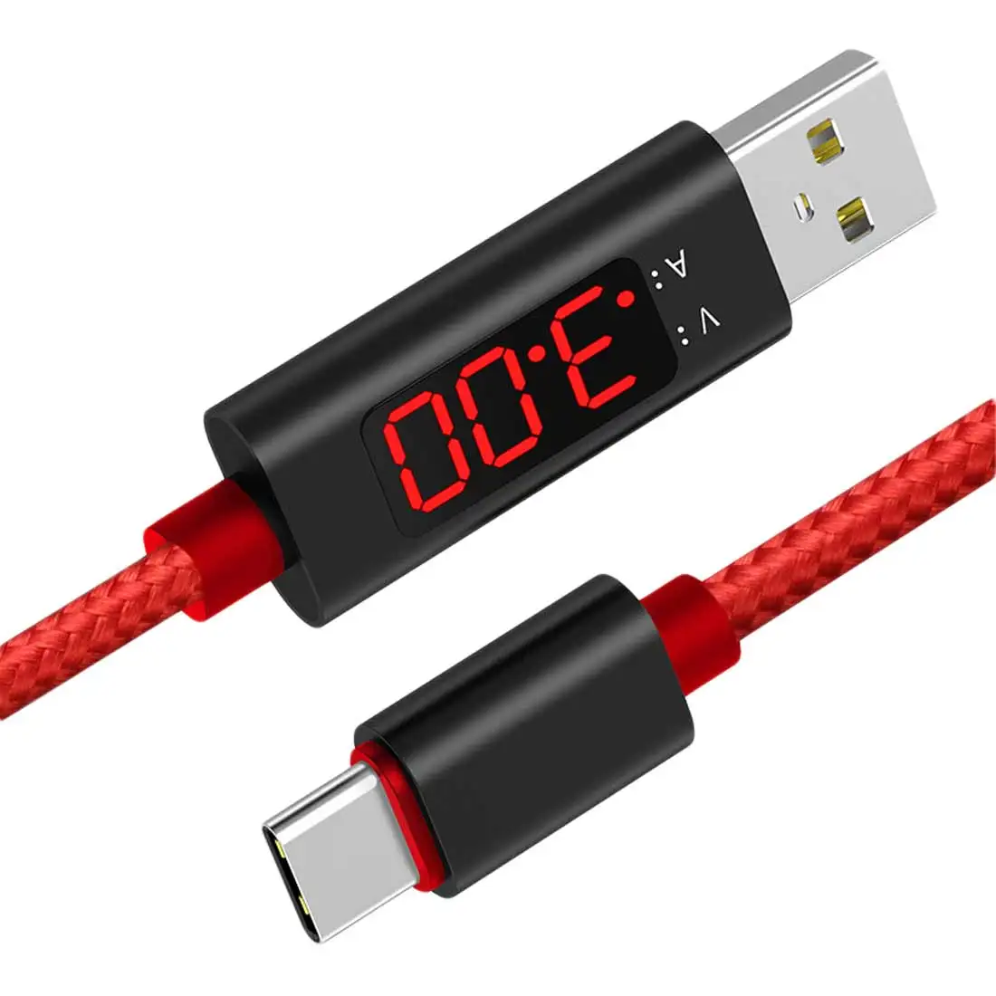 USB-кабель для тестера напряжения и тока, 1 м, цифровой дисплей, нейлоновая оплетка для Samsung S9, кабель Android Type-C, быстрая зарядка
USB-кабель для тестера напряжения и тока, 1 м, цифровой дисплей, нейлоновая оплетка для Samsung S9, кабель Android Type-C, быстрая зарядка