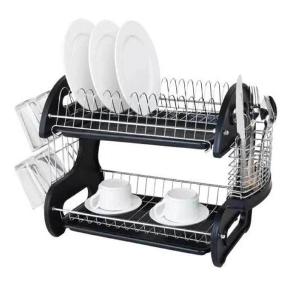Multifunctional Kitchen Double layer Dish Rack Sink Bowl Shelf Nonslip Cutlery Holder Kitchen Drying Storage Rack Organizer
Multifunctional Kitchen Double layer Dish Rack Sink Bowl Shelf Nonslip Cutlery Holder Kitchen Drying Storage Rack Organizer