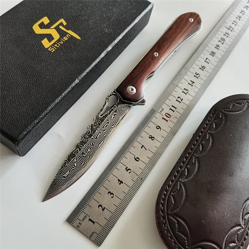Eafengrow Sitivien ST222 Folding VG10 Damascus Blade Pocket Survival Hunt Tactical Outdoor Camp Wood New Rescue Gift EDC Knife
Eafengrow Sitivien ST222 Folding VG10 Damascus Blade Pocket Survival Hunt Tactical Outdoor Camp Wood New Rescue Gift EDC Knife