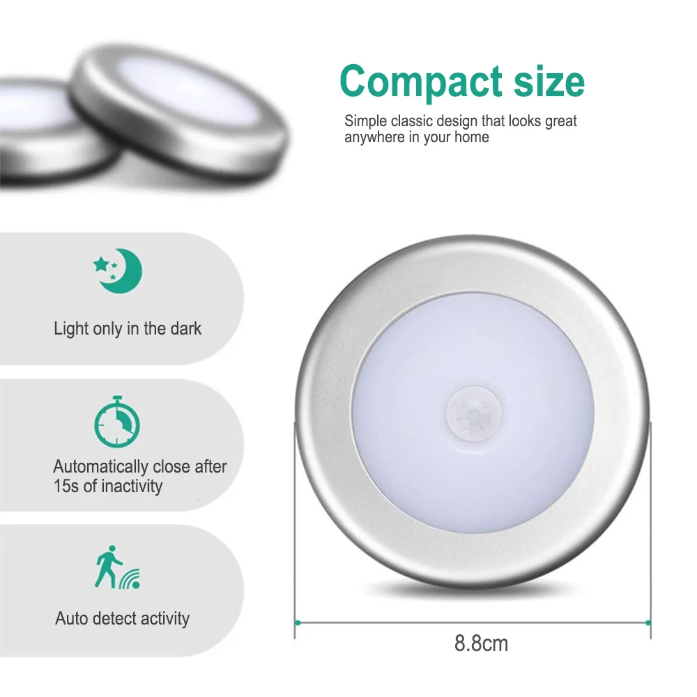 LED Motion Sensor Night Light Human Body Induction Light Energy Saving USB charging Bedroom Kitchen Bathroom Closet Night Lamp
LED Motion Sensor Night Light Human Body Induction Light Energy Saving USB charging Bedroom Kitchen Bathroom Closet Night Lamp