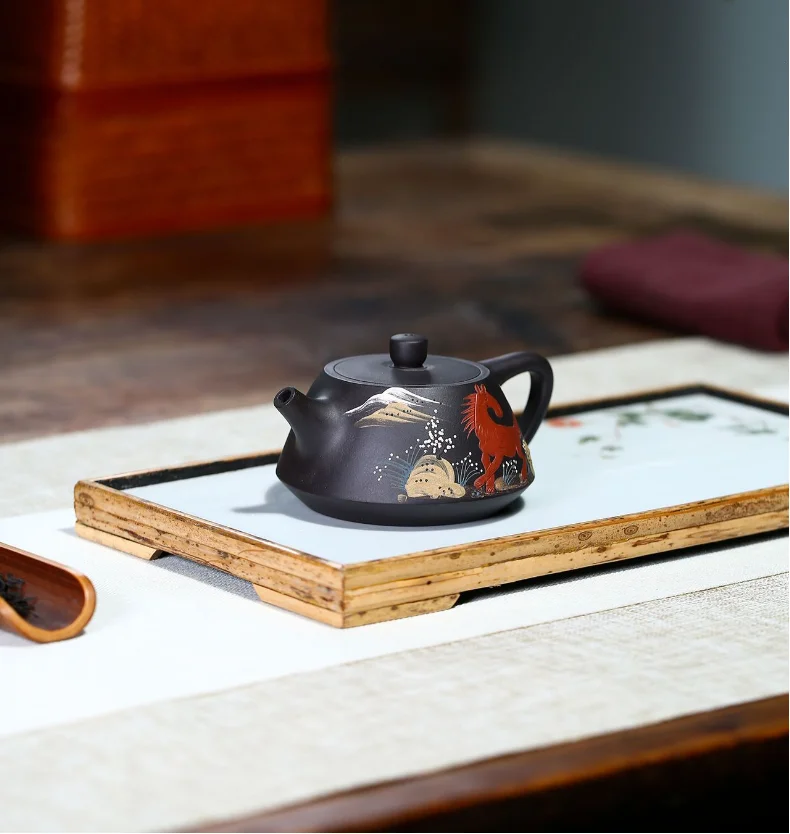 Китайский чайник Shi Piao Hu, керамический чайник для чая Puer Oolong, чайный набор ручной работы
Китайский чайник Shi Piao Hu, керамический чайник для чая Puer Oolong, чайный набор ручной работы