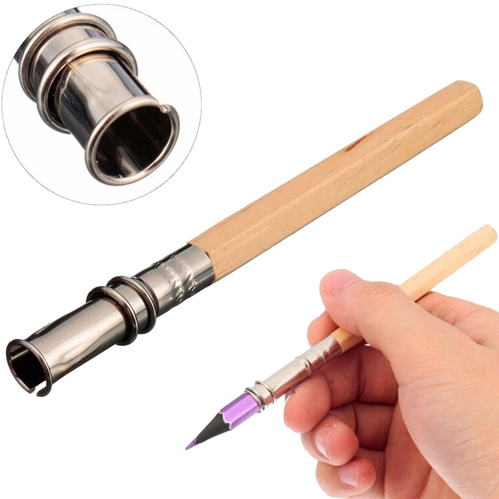 2Pcs Adjustable Wooden Single-ended Pencil Extender Pen Lengthener Holder Sketch Art Drawing Tools
2Pcs Adjustable Wooden Single-ended Pencil Extender Pen Lengthener Holder Sketch Art Drawing Tools