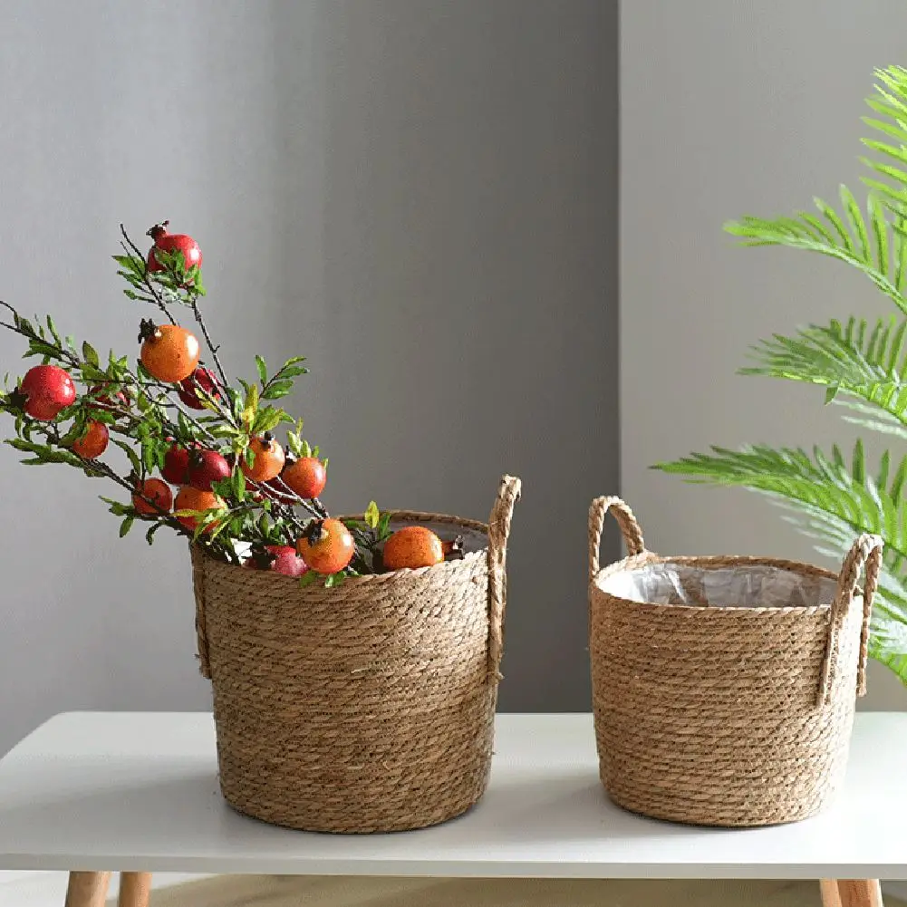 Nordic Straw Storage Basket Rattan Floor Flower Pot Crafts Decoration Flower Storage Container For Garden Wedding Decoration
Nordic Straw Storage Basket Rattan Floor Flower Pot Crafts Decoration Flower Storage Container For Garden Wedding Decoration
