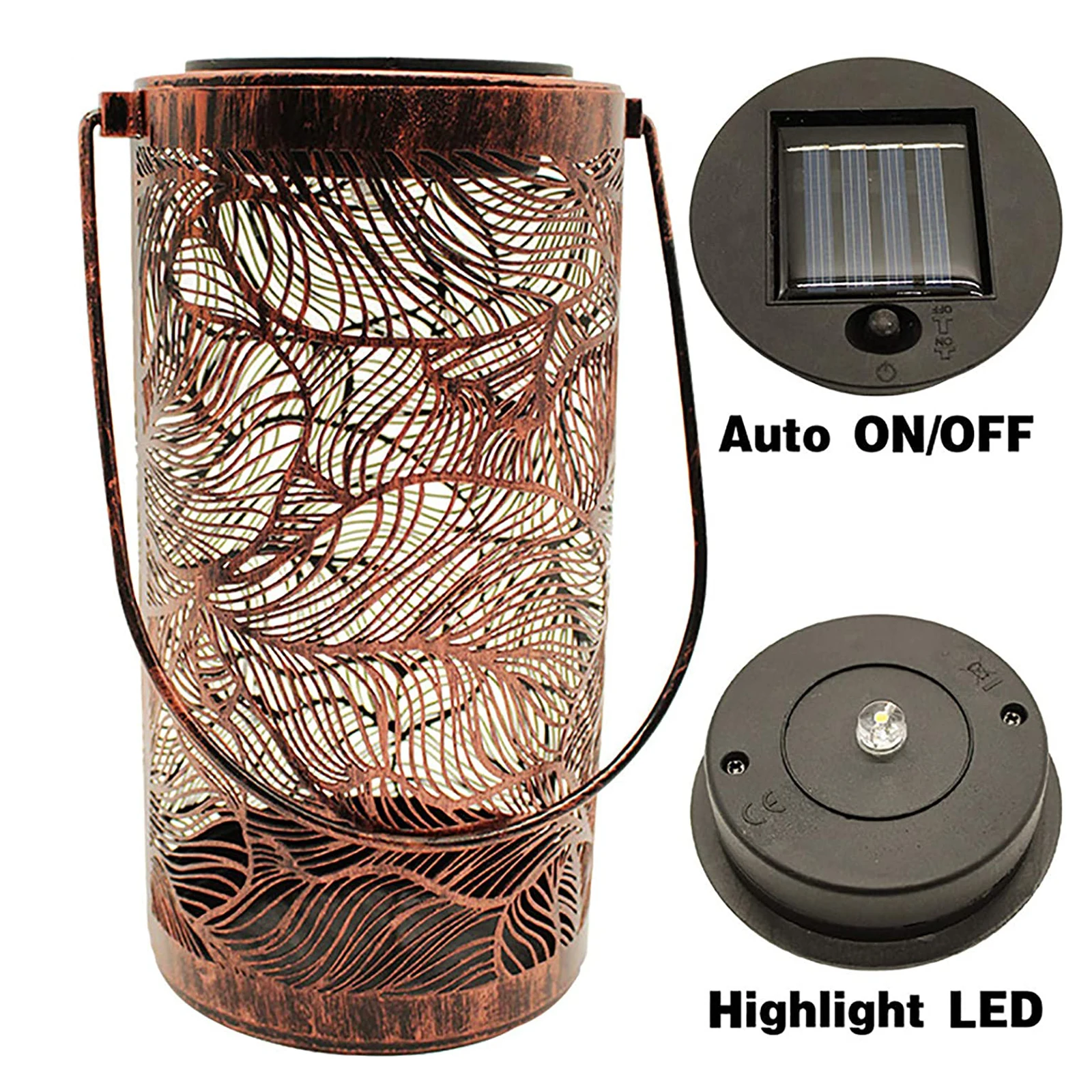 Solar Outdoor Light Vintage Leaves Iron Art Lamp Waterproof Retro Hanging Lantern with Handle for Garden Patio Yard Lawn Lights
Solar Outdoor Light Vintage Leaves Iron Art Lamp Waterproof Retro Hanging Lantern with Handle for Garden Patio Yard Lawn Lights